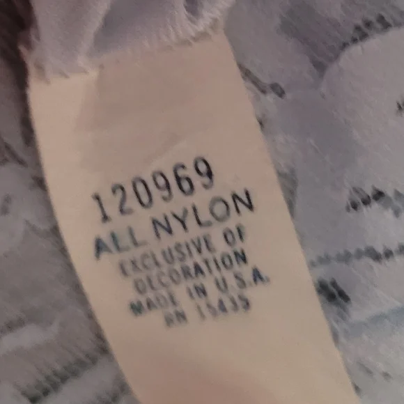 Vintage - 70's Giland Baby‎ Blue Nylon Lace Maxi Chemise Slip Dress - Picture 6 of 6